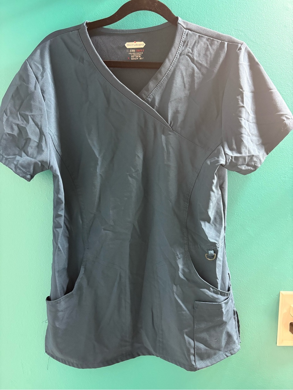 Women’s V-Neck Scrub Top by Scrubaid in Slate Blue